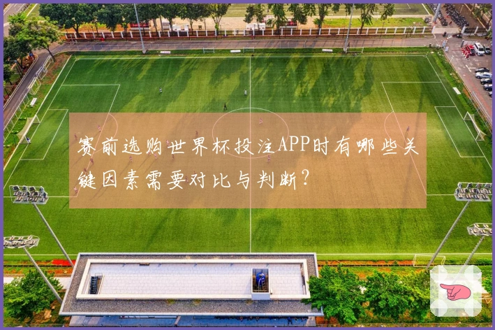 赛前选购世界杯投注APP时有哪些关键因素需要对比与判断？